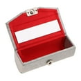 thumbnail image 1 of HILABEE Solid Leather Lipstick Case Holder Box With Mirror Inside & Closure, 1 of 9