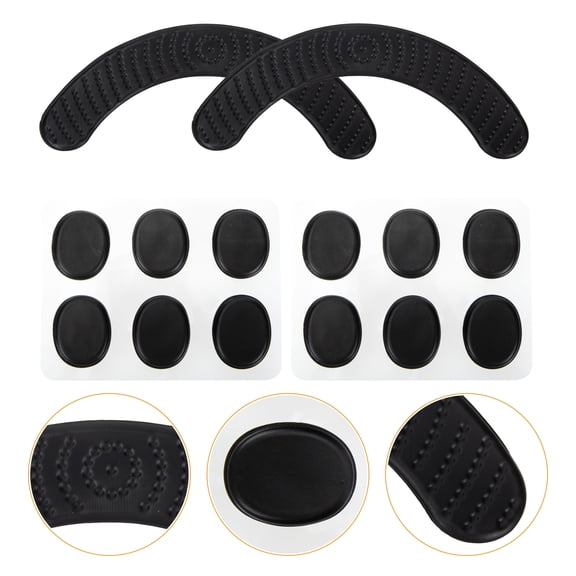LEDMOMO 14Pcs Black Drum Dampening Pads Professional Mute Cushions for Drums with Adjustable Size