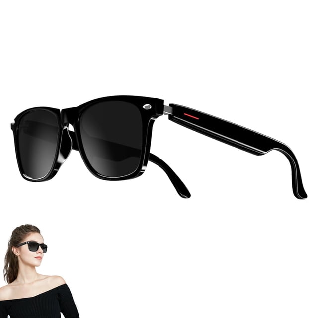 Gafas Bluetooth inteligentes Yeabomy Touch Control UV Black