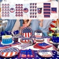 thumbnail image 2 of PEIBang 20 Pcs Patriotic USA Flag Disposable Paper Napkins,Red White Blue Tableware Decorations for Memorial Day,Veterans Day,Independence Day Party Supplies, 2 of 6
