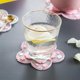 thumbnail image 5 of Tapete para taza de flor de cerezo, posavasos Sakura resistente al calor, tapete Sakura suave antideslizante para decoración del hogar, cocina, oficina, bar (6 unidades), 5 of 5