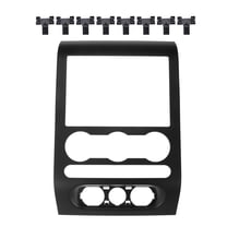 Unique Bargains 1pcs Car Dash Bezel Center Trim Panel for Ford F150 2004-2008 Plastic Black