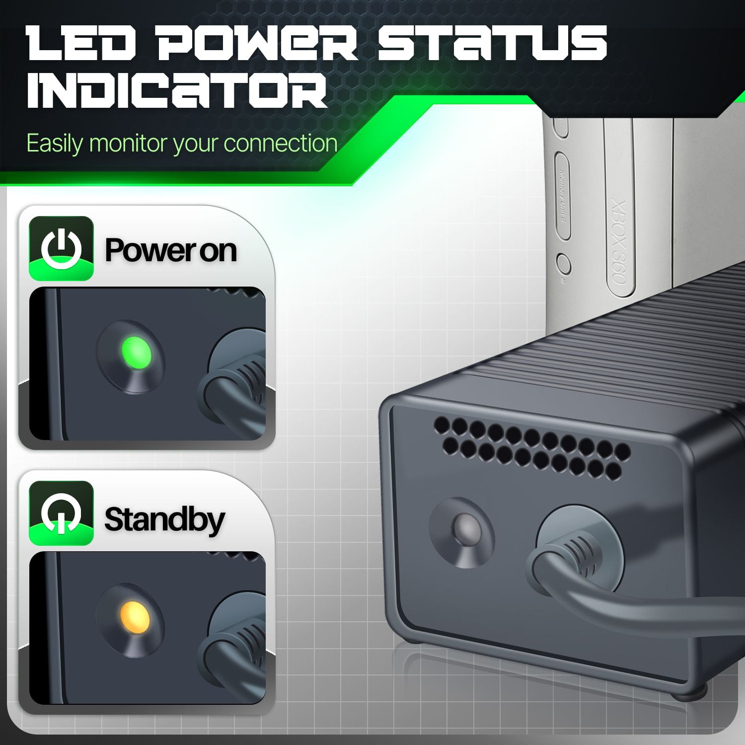 Vhbw 220V Bloc d'alimentation chargeur 130W (12V/10.83A) pour Microsoft Xbox 360 Slim remplace