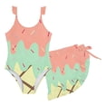 thumbnail image 6 of XAOFW Girl's Swimsuit Sets Ice Print Two Piece Swimwear With Cover Up Skirt Summer Outfit Water Sports Cozy Bathing Suit, 6 of 6