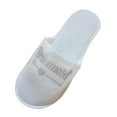 thumbnail image 2 of 2 pares de zapatillas de mujer personalizadas, zapatillas, zapatillas de para bodas, vacaciones, hogar Hugo Pantuflas de dama de honor, 2 of 7