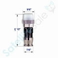 thumbnail image 4 of SatelliteSale Conectores Coaxiales Tipo F para Interiores y Exteriores con Sellado Hermético para Cables Coaxiales RG-59 (Paquete de 10 Unidades), 4 of 6