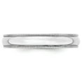 thumbnail image 6 of 10K White Gold 4mm Light Weight Milgrain Half Round Band Ring Size 8.5, 6 of 7