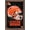 Barnwood Framed Version, variant on NFL Cleveland Browns - Neon Helmet 24 Wall Poster with Push Pins, 22.375" x 34"