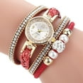 thumbnail image 4 of Retro Multilayer Beads Braided Bracelet Women Arabic Number Quartz Wrist Watch, 4 of 8
