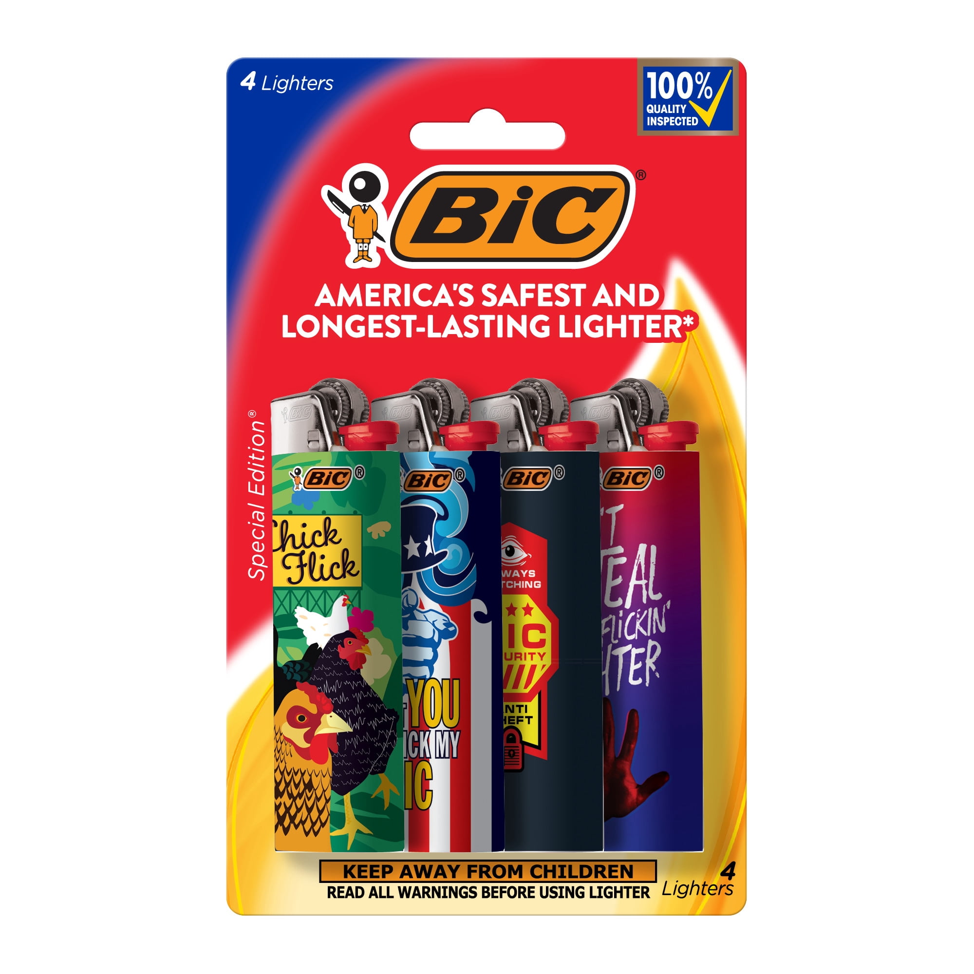 BIC 4pk PKT LTR AST