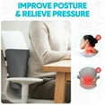 thumbnail image 6 of FORTEM Lumbar Support Cushion, Back Support For Office Chair and Car Seat, Back Rest for Gaming Chair, Memory Foam Pillow, Desk Chair Cushion, Breathable & Washable Cover, Adjustable Straps, 6 of 9