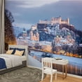 thumbnail image 2 of Peel and Stick Wallpaper Classic view Salzburg Christmas time winter Austria Modern Art Wall Mural Decor Self Adhesive and Removable 100in x 144in, 2 of 8