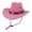 Pink, variant on ZHOGXU Classic Western Cowboy Hat Heart Applique Chin Strap Kids Boys Girls Outdoor Play Wear
