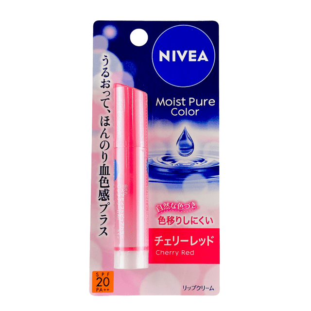 Bálsamo labial NIVEA Japan Moist Pure Color Cherry Red SPF20 PA+