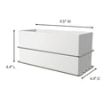 thumbnail image 4 of Command Bath White & Satin Nickel Wall and Cabinet Organizer, 1 Organizer, 4 Strips, Rust Resistant, 4 of 13