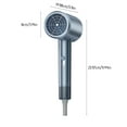 thumbnail image 3 of xaoyunyn High Power Ionic Hair Dryer with Low Radiation,Turbo Motor,Intelligent Temperature Control Hair Styling Comb for Fast Drying and Long Lasting Styling, 3 of 8