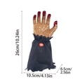 thumbnail image 2 of Dewshine Halloween Animated Hand Toy, Green Electric Sound Activated Creepy Monster Hand, 1 Pack Party Prop for Haunted House Indoor Outdoor Halloween Decor Trick or Treat Prank Play, 2 of 8