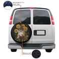 thumbnail image 4 of KAKALAD Sun Flowers Sunflower Gnome 08 Spare Tire Cover Universal Vehicle Accessories Buckle Car Tools 16”in, 4 of 6