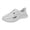 Grey, variant on Men Women Lightweight EVA Wave Hollow out Clogs Slip on Slides Breathable Cushioned Platform Non Slip Mules Water Garden Shoes for Beach Pool Shower Walking Quick Drying