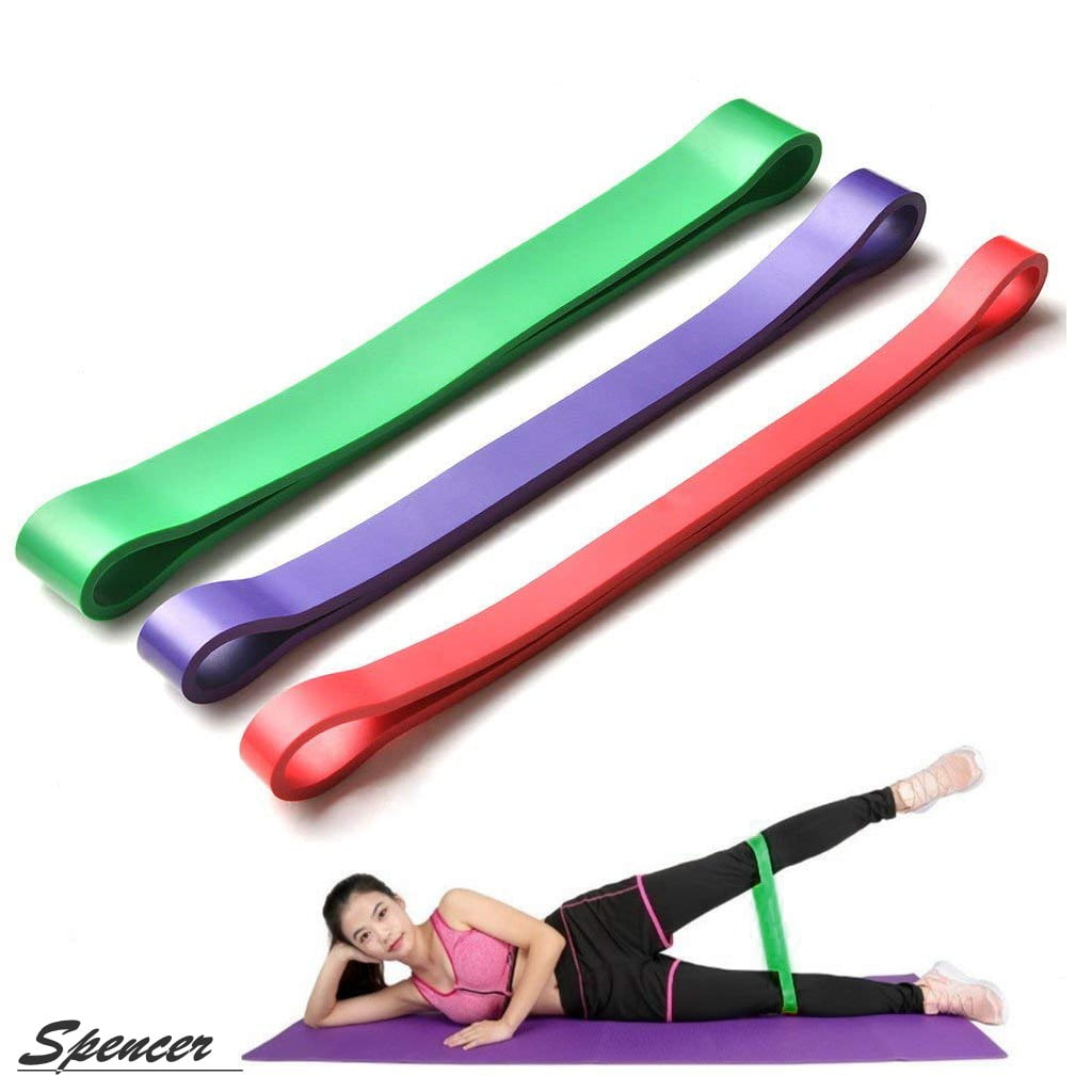 Heavy Duty Resistance Stretch 4PCS Band Loop Power Gym Fitness Exercise Yoga 