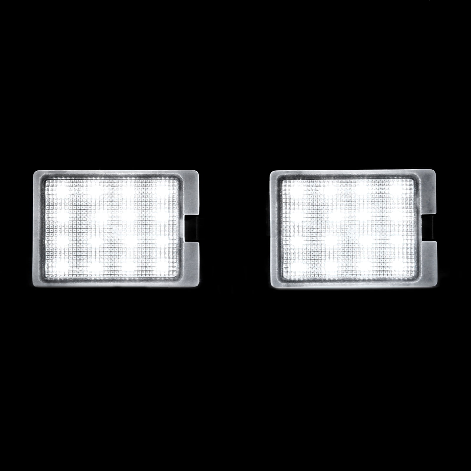 AJP Distributors 2PCS Clear Lens Bright White SMD LED License Plate Lights Rear Bumper Tag Lamps Assembly Compatible/Replacement For Dodge Durango WK2 SRT 2014 2015 2016 2017 2018 2019 2020 2021 2022