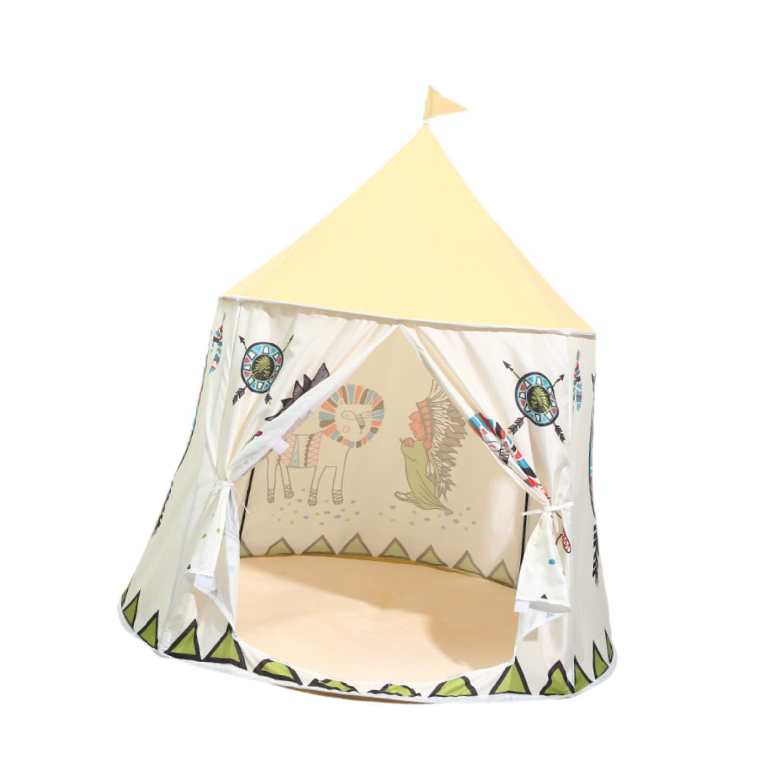 Tente De Jeu Pour Enfants SucceBuy, Tente Tipi Pliable Avec Tapis Et Sac De Transport Tente De Jeu Pour Enfants SucceBuy, Tente Tipi Pliable Avec Tapis Et Sac De Transport