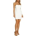 thumbnail image 2 of INSPIRE CHIC Women's Strapless Cocktail Party Elegant Sweetheart Neck Mini Tube Top Bodycon Dress, 2 of 5