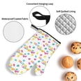 thumbnail image 3 of Honeii Happy Easter Pattern Oven Mitts and Pot Holders, Silicone Oven Gloves,500 F Heat Resistant Oven Mitts Sets, 4PCS, 3 of 6