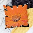 thumbnail image 2 of SHANXI Orange Flowers Fall Decor Thanksgiving Decorative with for Bed Cushion 12x12in, 2 of 5