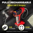 thumbnail image 5 of Bullseye Pro Tire Inflator 150 PSI Electric Air Compressor Portable Air Pump Car Bike LED 12V DC Red, 5 of 14