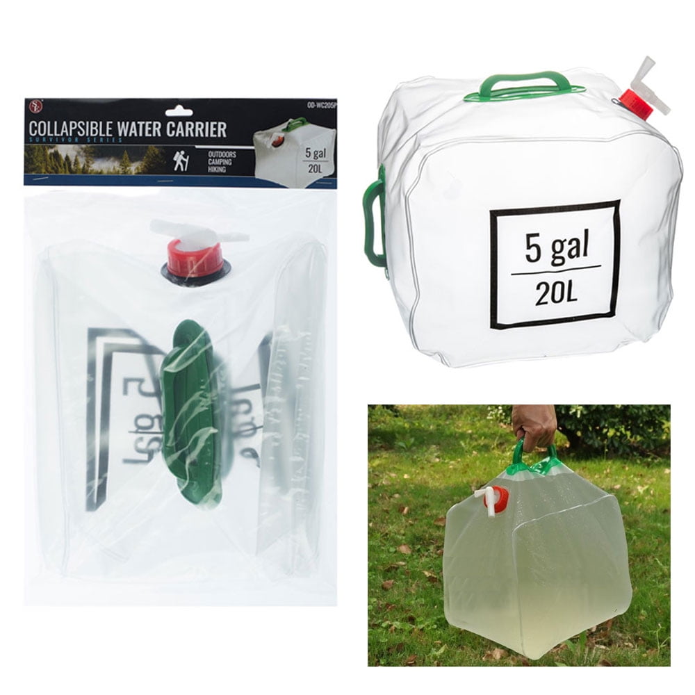 Silverlien 20 Liter Collapsible Camping Festival Water Carrier Container 