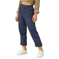 thumbnail image 4 of Girls Capri Pants Summer Trendy Linen Cropped Trouser with Pockets Beach Casual Cruise Fashion Capris Clothes, 4 of 7