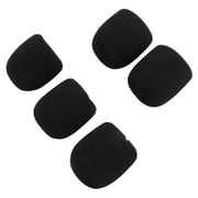 NFTIGB Microphone Windscreen Prevent Spraying Soft Odorless Sponge Mic Cover For Handheld Microphone Shield 5Pcs Set Black Washable And Reusable Foam Filter Accessory 2.83 inches / 72 mm