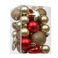thumbnail image 1 of KG Navidad Personalización bolas de Navidad Varios tipos de adornos navideños avanzados Juego de bolas de Navidad con purpurina brillante de 8 cm, 1 of 4
