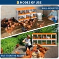 thumbnail image 5 of EuKer 10-Holes Chicken Nesting Box, Heavy-Duty Metal Laying Boxes for Backyard, Farms, Chicken Coop, Orange, 5 of 7