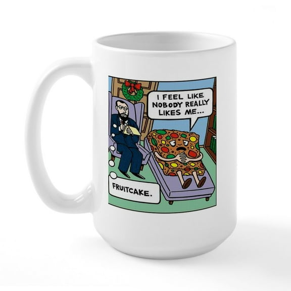 CafePress - Fruitcake Large Mug - 15 oz Ceramic Large White Novelty Mug