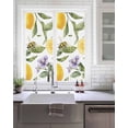thumbnail image 2 of Window Privacy Film Lemon Flower Stained Glass Window Film Decorative Sun Block Window Cover Yellow Fruit Floral Country Bee Summer Window Clings Static Adhesive Sticker for Bathroom 19.6"x39.3", 2 of 6