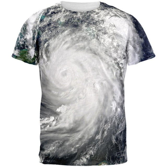 Costume d'Ouragan de la Côte du Golfe d'Halloween, T-Shirt pour Homme à Motif Intégral