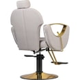 thumbnail image 4 of Silla Premium Estetica Salon Spa Neumatica Ajustable Dorado Gris Nanofort, 4 of 9