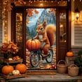 thumbnail image 5 of Yhmxh Thanksgiving Decoration Fall Door Cover, Autumn Pumpkin Front Door Banner Decor, Harvest Seasonal Door Backdrop, Farmhouse Front Door Hanging Decorations for Home Porch, 5 of 5