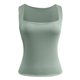 thumbnail image 4 of Camiseta sin mangas ajustada para mujer: elegante cuello cuadrado, tejido elástico, perfecta para combinar con vaqueros en verano, 4 of 6