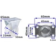 thumbnail image 5 of Roulettes Pivotantes Robustes pour Meubles 4 Pcs Roulettes de Meubles 50MM Roulettes Pivotantes Mini, 5 of 5