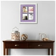 thumbnail image 2 of ArtToFrames Collage Photo Picture Frame with 4 - 3x5" Openings, Framed in White with Lavender Mist and Black Mats (CDM-3966-13), 2 of 8