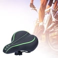 thumbnail image 5 of Kitandove 1Pack Comfortable Bike Seat For Women Padded Cushion Black Green Pu Steel 11.4x7.7x5.1in, 5 of 8