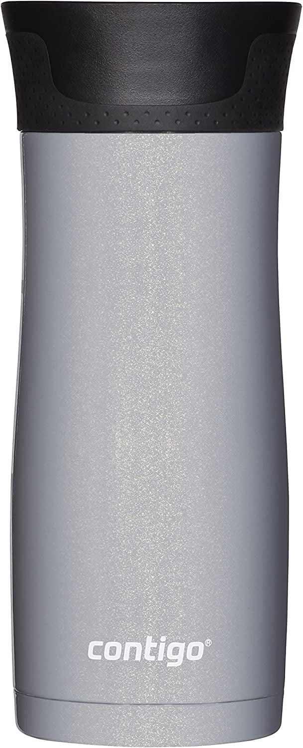 Contigo West Loop Stainless Steel Vacuum-Insulated Travel Mug  with Spill-Proof Lid, Keeps Drinks Hot up to 5 Hours and Cold up to 12  Hours, 16oz 2-Pack, Very Berry & Steel 