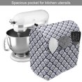 thumbnail image 2 of Dutch Stand Mixer Cover, Blue Toned Traditional Delftware Pattern Abstract Ornamental Floral Scales, Kitchen Appliance Organizer Bag Cover with Pockets, 5 Quarts, Indigo and White, by Ambesonne, 2 of 4