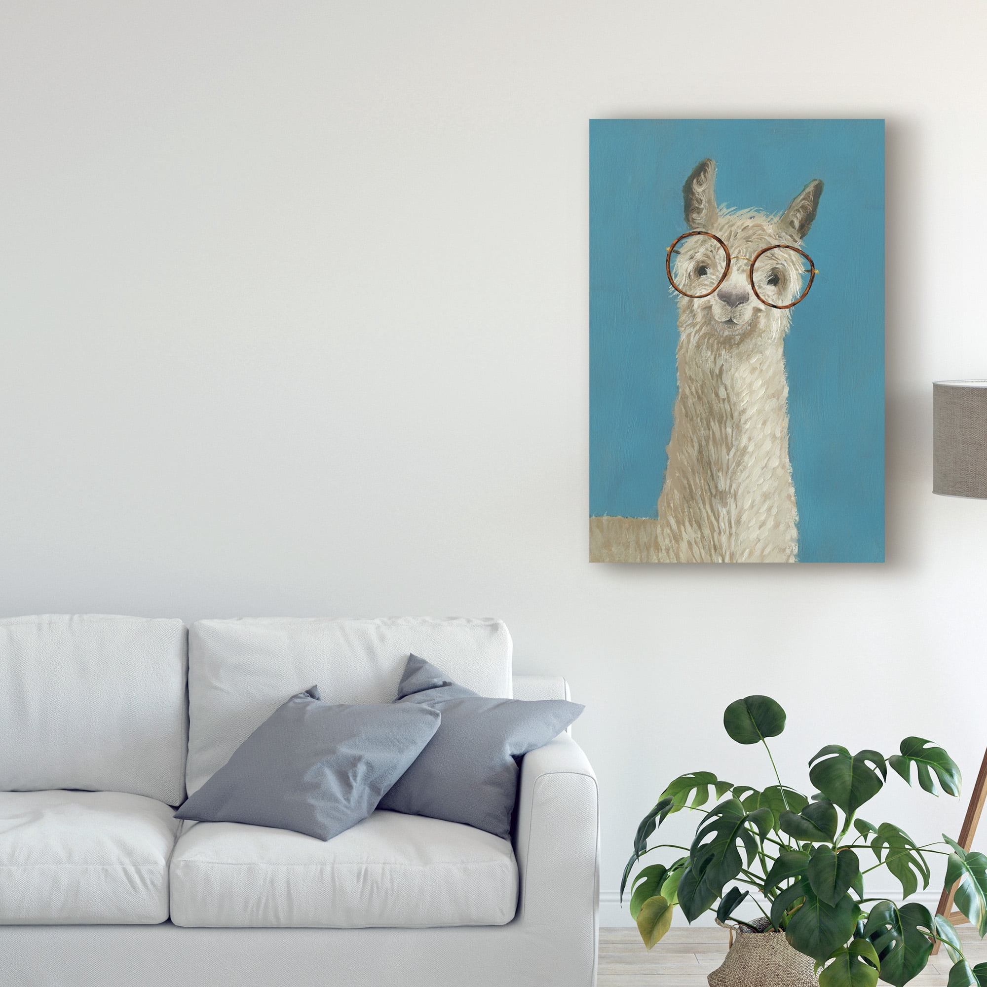 Trademark Fine Art 'Llama Specs III' Canvas Art by Victoria Borges