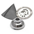 thumbnail image 1 of Vertical Shift or Emergency Brake Grey Boot, Silver Ring & Cap, 1 of 1