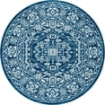 thumbnail image 1 of Unique Loom Boston Bohemian Geometric Area Rug 7' 10 x 7' 10 Round Blue/Ivory, 1 of 1