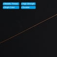 thumbnail image 4 of Uxcell 70M/77 Yards 200D Metallic Fishing Rod Guide Wrapping Thread, Orange, 4 of 5